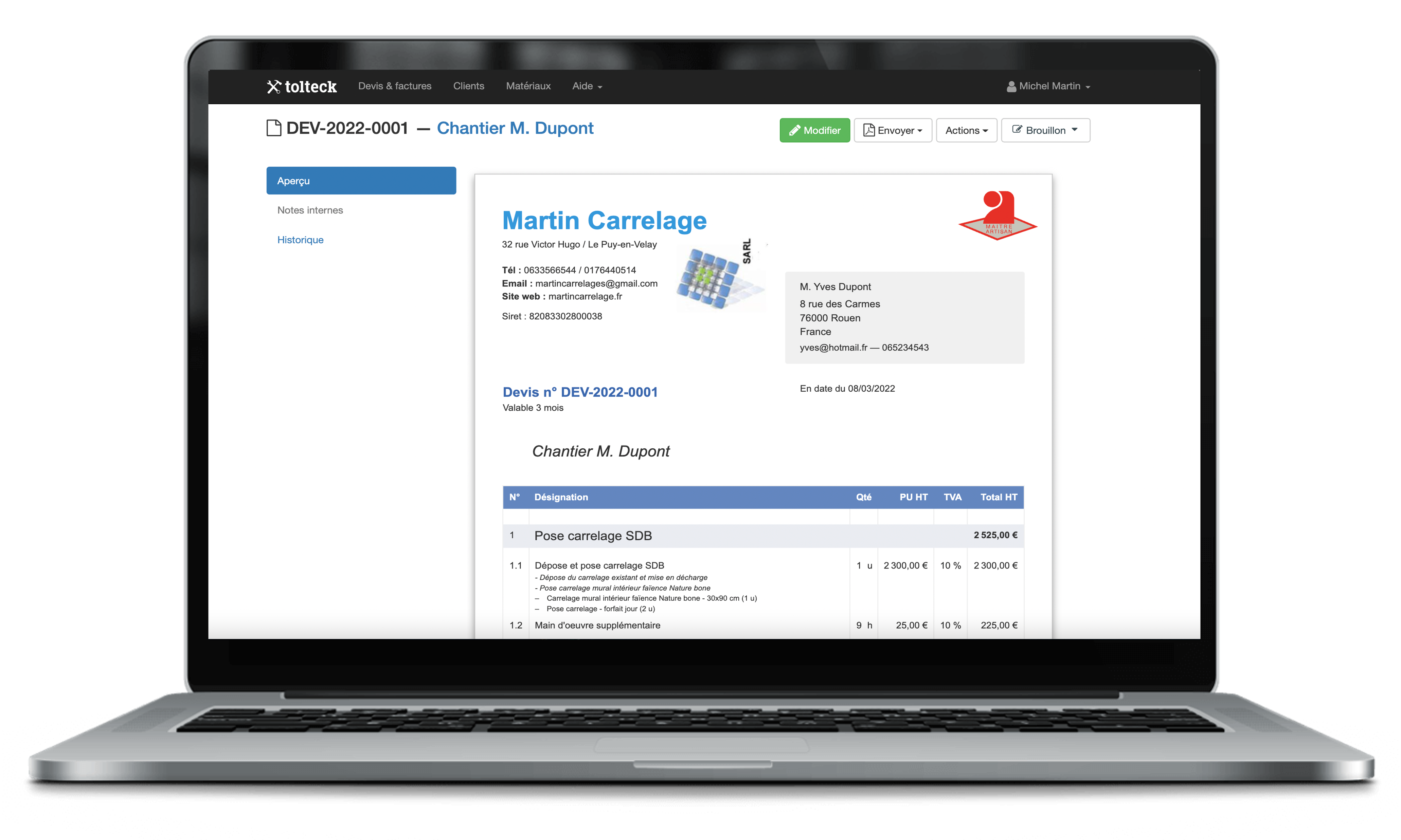 Devis sur Mac - FR